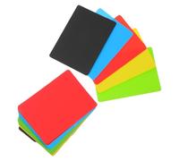 VILLFUL 50 Pièces Cartes Plastiques Colorées Mil Semi-transparentes Imprimables pour Étiquettes Jeux de Société Bricolage et Organisation Professionnelle
