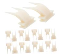 VILLFUL 50 Pièces Fruit Fork for Bird Cage Plastic Skewer for Hanging Fruits Mess Feeding Accessory Like Cockatoos and Macaws