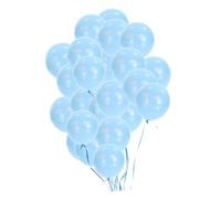 VILLFUL 50 pièces Lot de Ballons Latex Bleus Imprimés Décorations Danniversaire pour Fête Accessoires Muraux et Suspendus