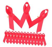 VILLFUL 50 Pièces Lot de Épingles Ruban Fin pour Sensibilisation Vih Broches Portables de Collecte de Fonds Accessoires Publics de Soutien et Lutte le Sida