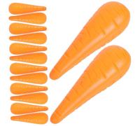 VILLFUL 50 Pièces Nez De Carotte De Neige Fausses Carottes De Noël Fournitures De Fabrication De Bonhomme De Neige Plastique Orange