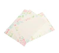 VILLFUL 50 pièces Papier à Lettre à Bordure Fleurie Imprimée Papier de Correspondance Romantique pour Mariage Anniversaire Fête Prénuptiale et Projets Créatifs