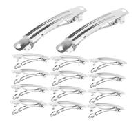 VILLFUL 50 pièces Pinces à Cheveux Métalliques Françaises Argentées Clips à Ressort Électroplaqués pour DIY Accessoires Barrettes Stables et Élégantes pour Cheveux Épais