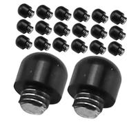 VILLFUL 50 Pièces pour Ciseaux de Coiffure Caoutchouc Amortisseurs Universels pour Salon de Coiffure Accessoires de Remplacement pour Tondeuses et Ciseaux Noirs