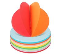 VILLFUL 500 Feuilles Papier Origami Rond Pastel Papier Construction Solide Pour Bricolage Décoration et Facile à Utiliser pour Débutants et Activités de Groupe
