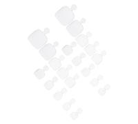 VILLFUL 500 pièces Capsules Faux Ongles Pied Transparent Emballage Sac Conseils Complets pour Art Ongles DIY Variée pour Décoration Pied Utilisation Facile Maison