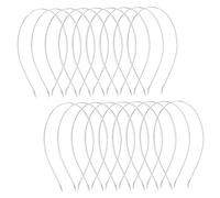 VILLFUL 50pièces Cerceaux Pour Créatifs Cerceaux Vierges Acier Inoxydable Fournitures Pour Bandeaux Accessoires Pour Cheveux Diy Bandeaux Pour Femme