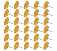 VILLFUL 50pièces Punaises Réfléchissantes pour Marquage Extérieur Réflecteurs De Marquage De pour Randonnée Et Course Toute Sécurité Nocturne