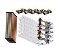 VILLFUL 5ensembles Kit Initiation Breadboard avec Module Alimentation Fils De pour Et Expériences