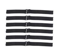 VILLFUL 6 pièces Bandeau Perruque Élastique Réglable Noir Bande Tricotée Respirante et Accessoire Fixation Confortable pour Perruques et Lace Frontal