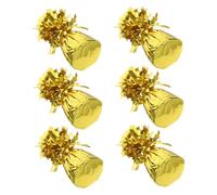 VILLFUL 6 Pièces Bloc De Poids Ballon Poids De Ballon Pour Mariage Décorations De Ballons De Fête Faveurs De Fête Faveur Du Festival Pvc Doré