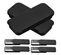 VILLFUL 6 pièces Boîtes Métalliques Rectangulaires avec Couvercles Coulissants Boîtes de Rangement Portables pour Bijoux Solides et Petits Objets Organisateur Pratique pour Maison Bureau