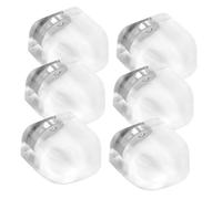 VILLFUL 6 Pièces Door Stopper Transparent Silicone Magnetic Floor Protector Anti-collision Noise Reduction Self-adhesive No Drill For Bedroom And Home