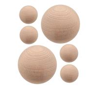 VILLFUL 6 Pièces en massif balles de jeu de pelouse en boules de croquet en balles de croquet dans la cour pour jeux sur pelouse Hêtre