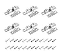 VILLFUL 6 pièces Loquet à Bille Double Cuivre Massif pour Armoire Verrouillage avec Vis Fermeture Solide pour Portes de Placard et Meubles