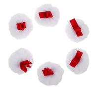 VILLFUL 6 pièces Makeup Powder Puff Set Soft Fluffy Big Round Applicator For Foundation Blush And Loose Powder Blending Portable Beauty Tool For Face And Travel