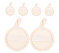 VILLFUL 6 Pièces Natural Loofah Pads For Exfoliation Gentle Facial Exfoliator Tool For Makeup Removal And Deep Skin Cleansing