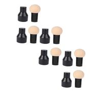 VILLFUL 6 pièces Puff Maquillage Visage Hydratant et Sec avec Poignée Éponge Beauté Douce pour Fond de Teint Liquide et Poudre Kit Lavable pour Femmes