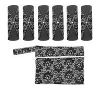 VILLFUL 6 pièces Serviettes Hygiéniques Lavables au Charbon Actif pour Femmes Enceintes Réutilisables et Confortables Protection Post-partum et Menstruelle