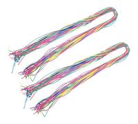 VILLFUL 60 Pièces Hair Rope Set Reusable Hair Braiding Ropes For DIY Braids Long Multi-color Braid Styling Ties For And Sports