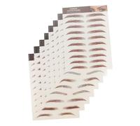 VILLFUL 8 feuilles Autocollants Sourcils Imperméables Naturels Maquillage Sourcils Tatouage Sans pour Femmes Sparse et Fines