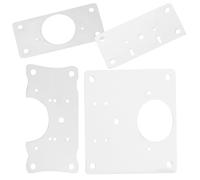 VILLFUL 8 pièces Kit de Réparation Charnière Porte de Meuble Acier Inoxydable Plaque de Renfort Robuste et Résistante Corrosion pour de Cuisine Installation Facile avec Vis Incluses