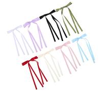 VILLFUL 8 Pièces Lot de Barrettes Pince Canard à Nœud Ruban Réglable Filles Accessoires Cheveux à pour Festivals et Fêtes Traditionnelles