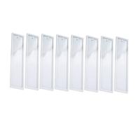 VILLFUL 8 pièces Lot de Moules Silicone Rectangulaires pour Signets Durable Pratique et Facile à Nettoyer pour DIY et Créatifs