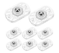 VILLFUL 8 Pièces Mini Appliance Rollers Silent Swivel Caster Wheels With Self Adhesive For Furniture Trash Bins And Storage Boxes Heavy Duty Smooth Rolling