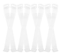 VILLFUL 8 Pièces Sangles de Talon Invisibles Transparentes Élastiques Brides de Talon Réglables Antidérapantes pour Femmes Renforts pour Chaussures et Sandales Accessoires Confortables