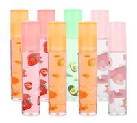 VILLFUL 8 pièces Set de à Lèvres Transparente Hydratants Fruitée Protection Naturelle Lèvres Sensibles Hiver Couleur Aléatoire Couleur Aléatoire