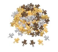 VILLFUL 80pièces Breloques Tortues pour Bijoux Mini Pendentifs Alliage Accessoires de Création de Colliers Bracelets et Boucles Oreilles