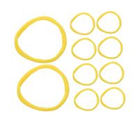 VILLFUL 96 Pièces Elastic Weaving Loom Loops for DIY Crafting Kit Acrylic Stretch Cord for Bracelet Making Potholder and Home Decoration Projects