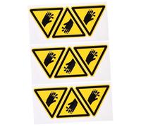 VILLFUL 9pièces Autocollants De Mise Garde Étiquettes De Sécurité Pour Mains Danger Avertissement De Coupure Pour Équipement Industriel Et Machines