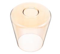 VILLFUL Abat-Jour Cylindrique en Verre Ambré pour Lustres et Lampes de Salon, Remplacement Compatible Douille E27, Installation Simple, Adapté aux Appliques Murales et Plafonniers,