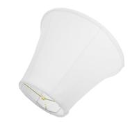 VILLFUL Abat-Jour Pliable en Lin Blanc 17X33X24 CM Abat-Jour Cloche Décoratif pour Lampe de Table et Lampadaire Cache-Lampe Vintage Compatible à Suspendre Bureau Cuisine
