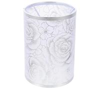VILLFUL Abat-jour Tissu Décoratif pour Lampe de Plafond Design Moderne Droit avec Motif Rose Hauteur pour Lampe de Table et Lampadaire