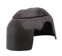 VILLFUL Abri Tortue Humidificateur avec Bassin Céramique Cachette Reptile Spacieuse et Sûre pour Tortues Lézards et Petits Animaux Décor Terrarium Naturel Foncé Petit Modèle