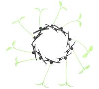 VILLFUL Accessoires pour Cheveux Garçon et Filles Lot de 40 Pinces en Plastique Vert Épingles Amusantes Forme Germes de Soja pour École et Fêtes