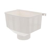 VILLFUL Adaptateur Descente Gouttière PVC Collecteur Eau Pluviale pour Récupérateur Pluie Installation Facile Usage Extérieur Maison Villa