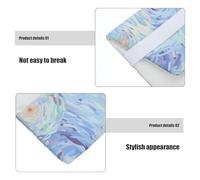 VILLFUL Ajustable Toile Housse Lavable pour Manuels et Journaux Accessoire Étudiant Élégant et Portable