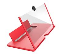 VILLFUL Amplificateur d'Écran de Téléphone Portable Pliable Support Loupe pour Films 3D Pratique et pour Maison et Voyage Couleur Transparent