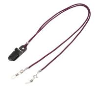 VILLFUL Anneau de Maintien Anti-perte pour Appareils Auditifs Violets, Cordon Ajustable en Silicone Double Oreille, Sangle Sécurisée pour Personnes Âgées, Utilisation Confortable
