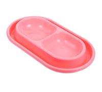VILLFUL Antidérapante pour Chiens Et avec Double Bol Écuelle Anti-Ant Et Design Innovant pour Nourriture Et Eau Petit Modèle Rose