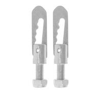 VILLFUL Attache de Sécurité pour Camion 2pcs en Fer Galvanisé 12 Mm X 25 Mm, Verrou à Boulon Robuste pour Stabiliser Le Chargement de Remorques et Plateaux de Camion