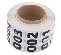 VILLFUL Autocollants Chiffres NuméRotéS 1000 PièCes ÉTiquettes NuméRotéEs 001-999 AdhéSif Thermosensible Forte AdhéRence Pour Stockage Organisation Bureau ÉCole FêTe