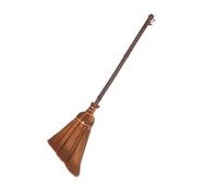 VILLFUL Balai Petit Format Fibres de Palmier Naturel Outil de Nettoyage Domestique et Pratique pour Garçon Fille Balayette Intérieure et Extérieure Compacte Rangement Suspendu pour Ménage