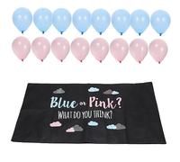 VILLFUL Ballons Latex Rose et Bleu pour Annonce Kit Décoration Gender Reveal Party avec Ballons de Chaque Couleur Crochets et Corde Accessoires Shower Mixte pour Fête Naissance et