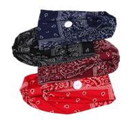 VILLFUL Bandeaux pour Cheveux avec Boutons, 4 Pièces, en Spandex et Polyester, Légers et Élégants, Empêchent Sangles Masque de Frotter Oreilles, Usage Quotidien