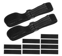 VILLFUL Bandes Antidérapantes Élastiques pour Bottes, Sangles Réglables en Polyester Noir, 1 Set, Maintien des Bottes, pour Femmes et Bottes Montantes d'Extérieur